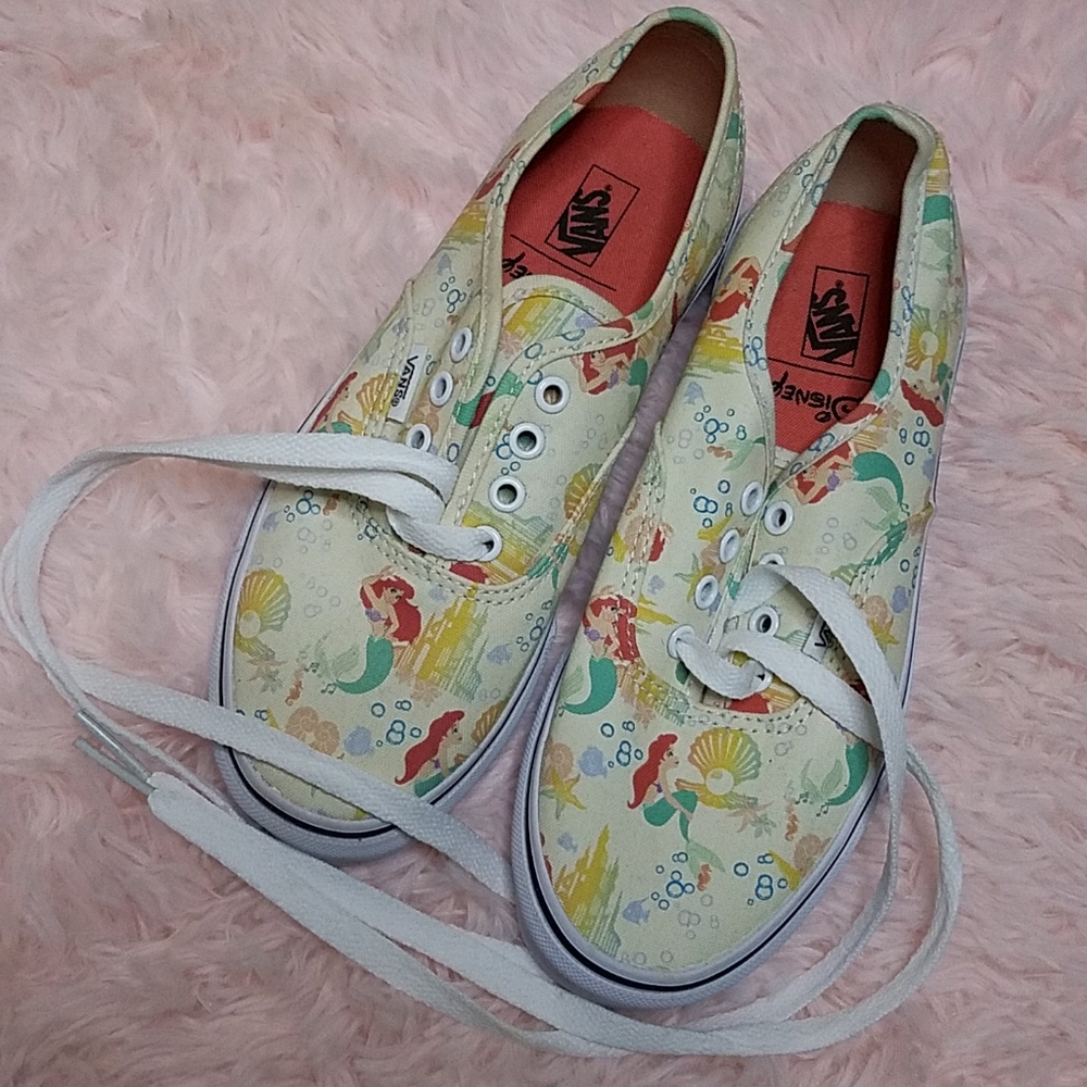 NWT Rare Disney Ariel LM Vans Kids 3